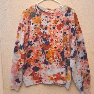 Anna joyce Tie Dye Sweater Womens Size Large